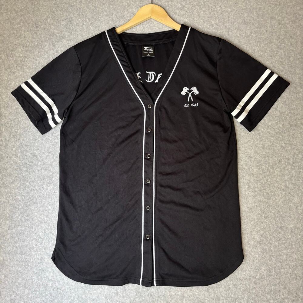 NWOT In-N-Out Burger Women's Black and White Jersey Size L